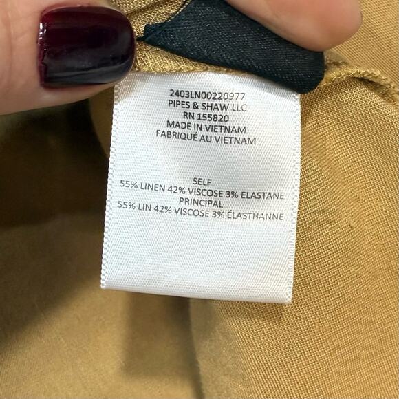 Veronica Beard Adavi Pleated Button-Front Dress Size 4 in Light Brown - Picture 6 of 10